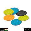 129 6 pcs Useful Round Shape Plain Silicone Cup Mat Coaster Drinking Tea Coffee Mug Wine Mat for Home DeoDap