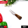 2921 Stainless Steel Cheese Fork With Wood Handle DeoDap