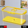 5235 Freezer Food Containers with Airtight Lids & Drain Tray DeoDap