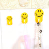 1702 3Pcs Self Adhesive Multipurpose Smiley Hooks For home Use DeoDap