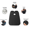 6027 Black Beard Apron Hair Clippings Catcher Grooming Bib DeoDap