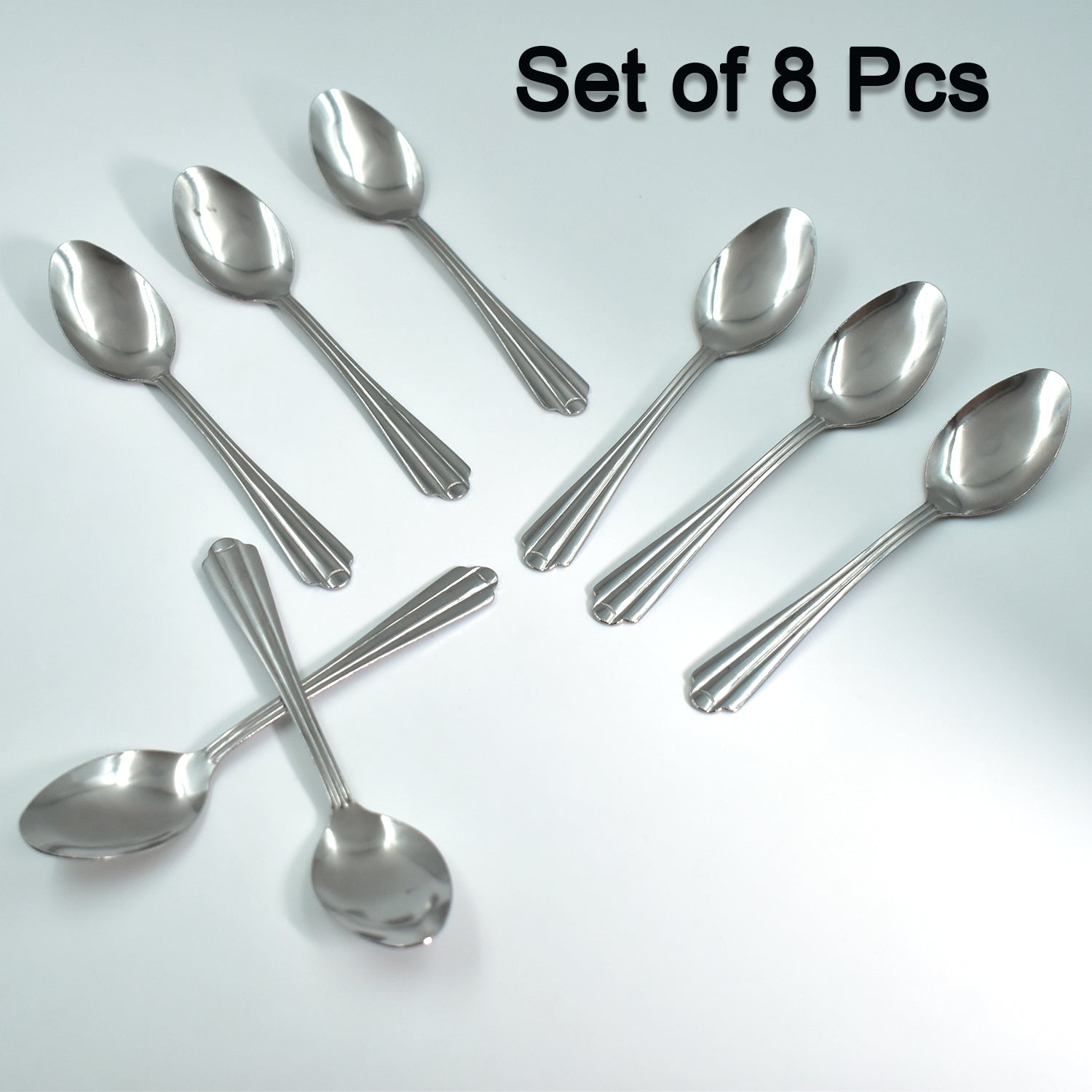 2779 (set of 8pc) small tea spoon Set for Tea, Coffee, Sugar & Spices, Small Spoons DeoDap