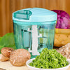 2065 6 BLADE 2IN1 MANUAL FOOD CHOPPER, COMPACT & POWERFUL HAND HELD VEGETABLE CHOPPER (1000Ml) DeoDap