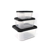 2748 3 Pc Square Container used by various types of peoples for storing their types of stuffs and all purposes. DeoDap