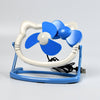 7708 HELLO KITTY CARTOON FAN CUTE BRIGHT COLOR DESKTOP OFFICE USB MINI FAN PERSONAL DESKTOP FAN DeoDap