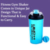 4879 700ml Protein Shaker Bottle with Powder Storage 3-Compartment Gym Shake Blender DeoDap