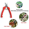 9135 Heavy Duty Stainless Steel Cutter, Non‑slip Trimming Scissors Durable Not Easy To Wear for Gardening Pruning Of Fruit Trees Flowers and Plants