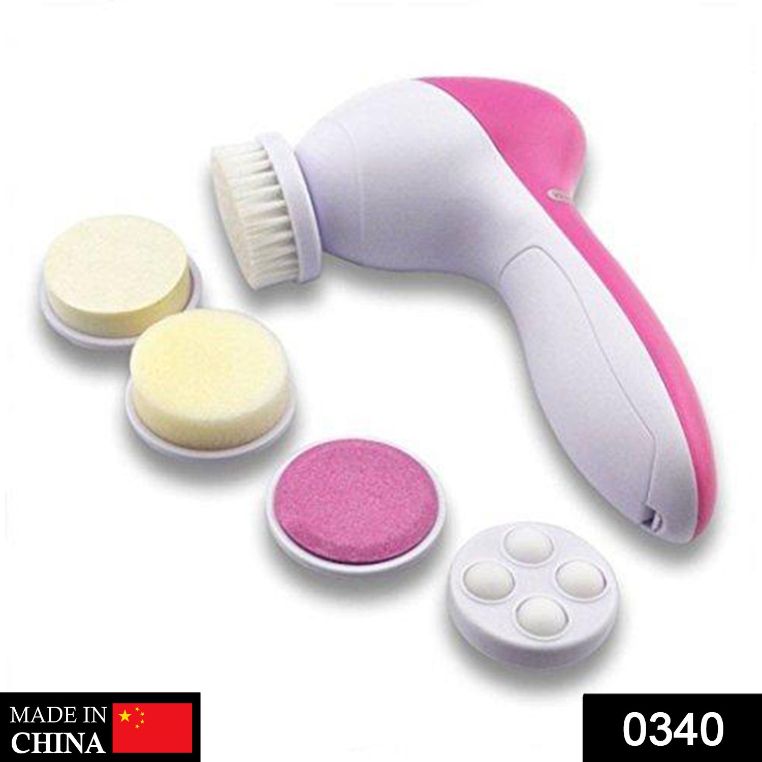 340 -5-in-1 Smoothing Body & Facial Massager (Pink) AAR HYPERMART PVT LTD