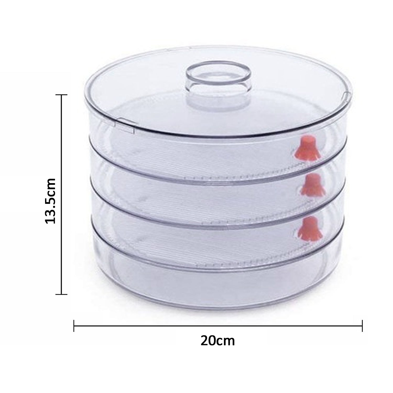 070 Plastic 4 Compartment Sprout Maker, White AAR HYPERMART PVT LTD