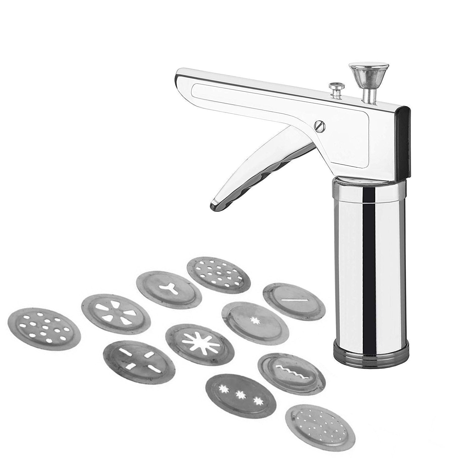 090 Plastic Kitchen Press Set, 12-Pieces, Silver (Kitchen_Press) AAR HYPERMART PVT LTD