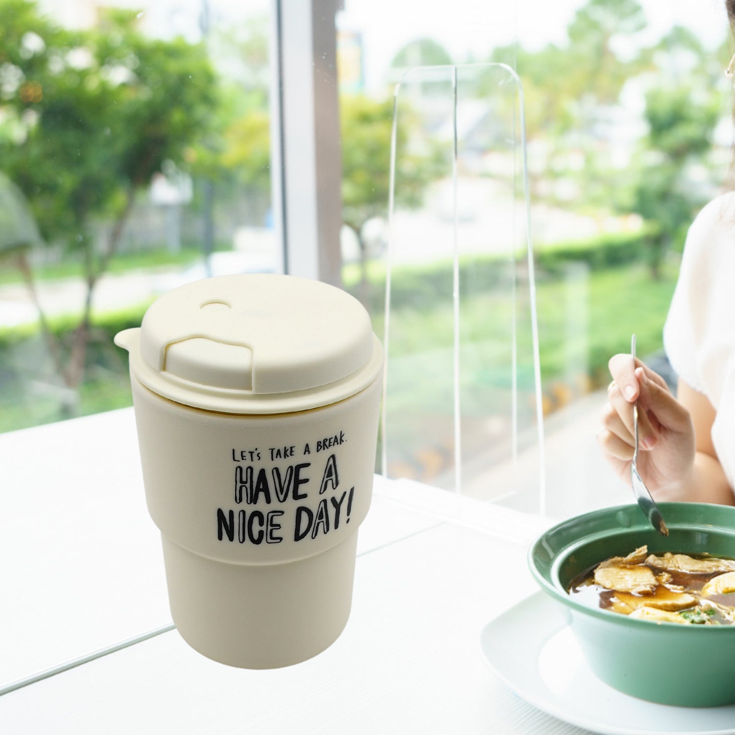 7178 Appreciation and Motivation Portable Plastic Coffee Cup for Travel, Home, Office, Gift for Travel Lovers