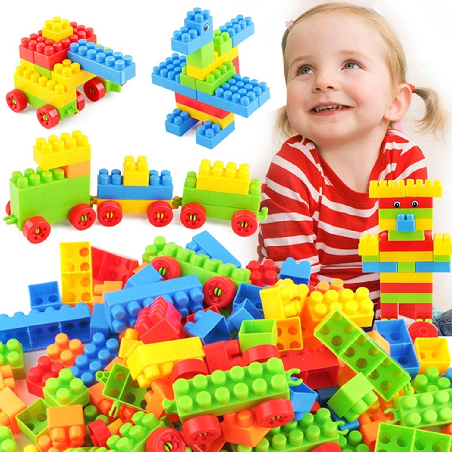 4720 Blocks for Kids House Construction Building DeoDap