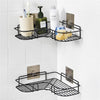 1759 Self-Adhesive Kitchen-Bathroom Corner Shelf Organiser Storage Rack DeoDap