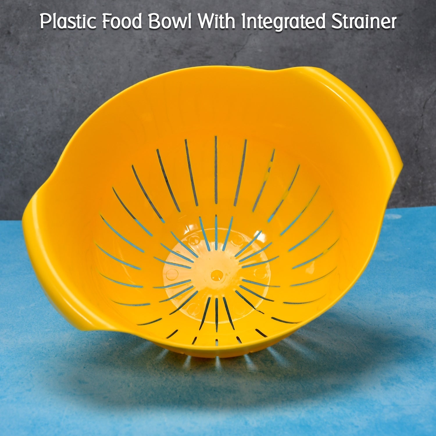 2312 Plastic Fruits Vegetable Noodles Pasta Washing Bowl & Strainer DeoDap