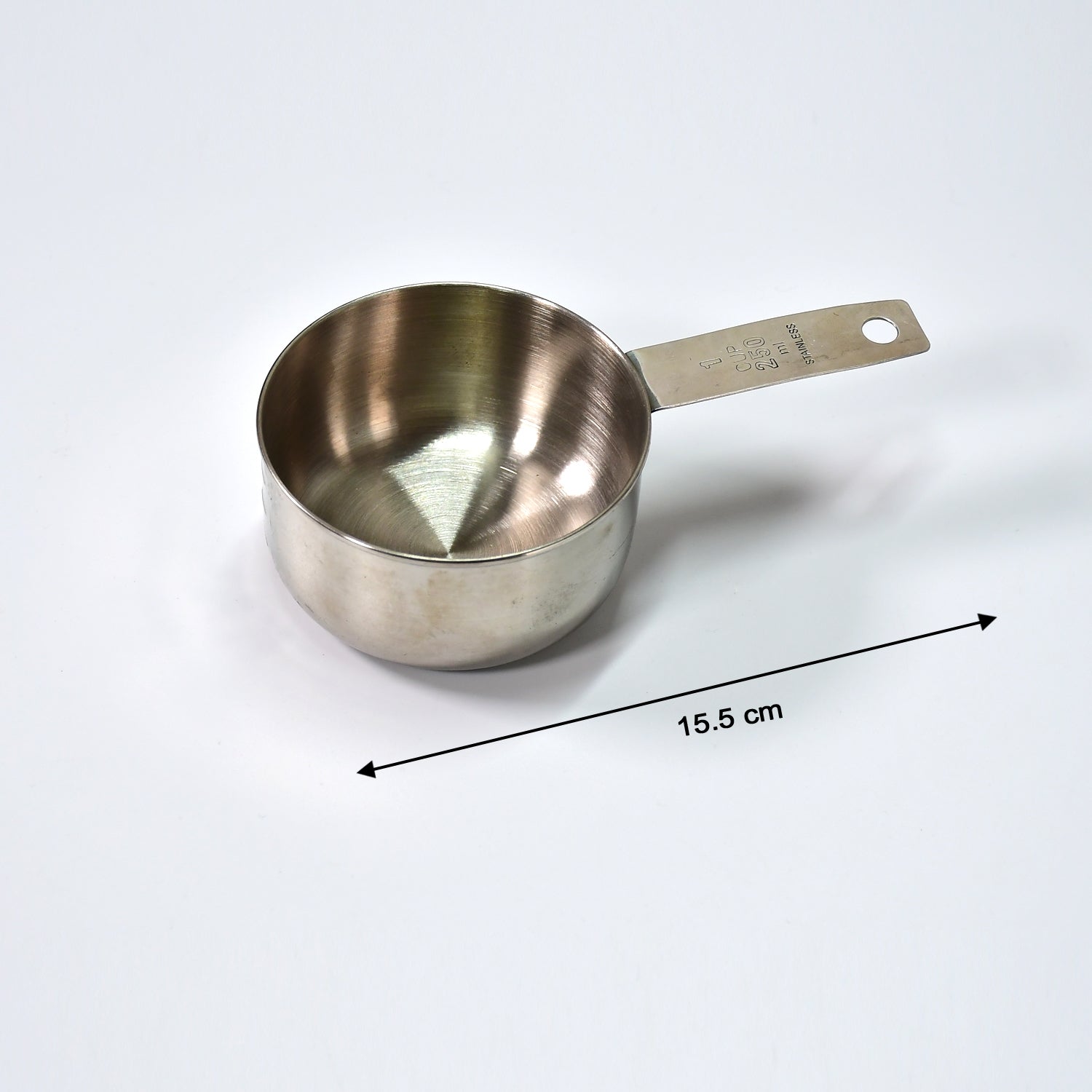 2111 Oil Measuring Cup Stainless Steel. Measuring Cup with Handles. 1Pc 250Ml DeoDap