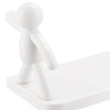 9271B Self Adhesive cute Floating Shelves Wall Shelf | Wall Mounted Organizer - Human Figurine | Brown Box DeoDap