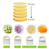 2803A MULTI FUNCTIONAL TIME SAVING ADJUSTABLE HAND PRESS VEGETABLES CHOPPER DeoDap