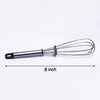 2569 Stainless Steel Wire Whisk,Balloon Whisk,Egg Frother, Milk & Egg Beater (8 inch) DeoDap