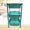 2588 3 layer round Kitchen Trolley Basket DeoDap