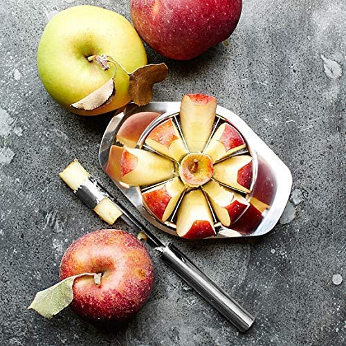 2140 Stainless Steel Apple Cutter/Slicer with 8 Blades and Handle DeoDap