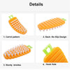 2909 Vegetable Scrubbing Brush, Vegetable Scrubber Non‑Toxic Fruit Brush Carrot Shape Vegetable Brush for Potato for Vegetable DeoDap