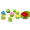 4806 9 Pc Stamp Set used in all types of household places by kids and childrens for playing purposes. DeoDap