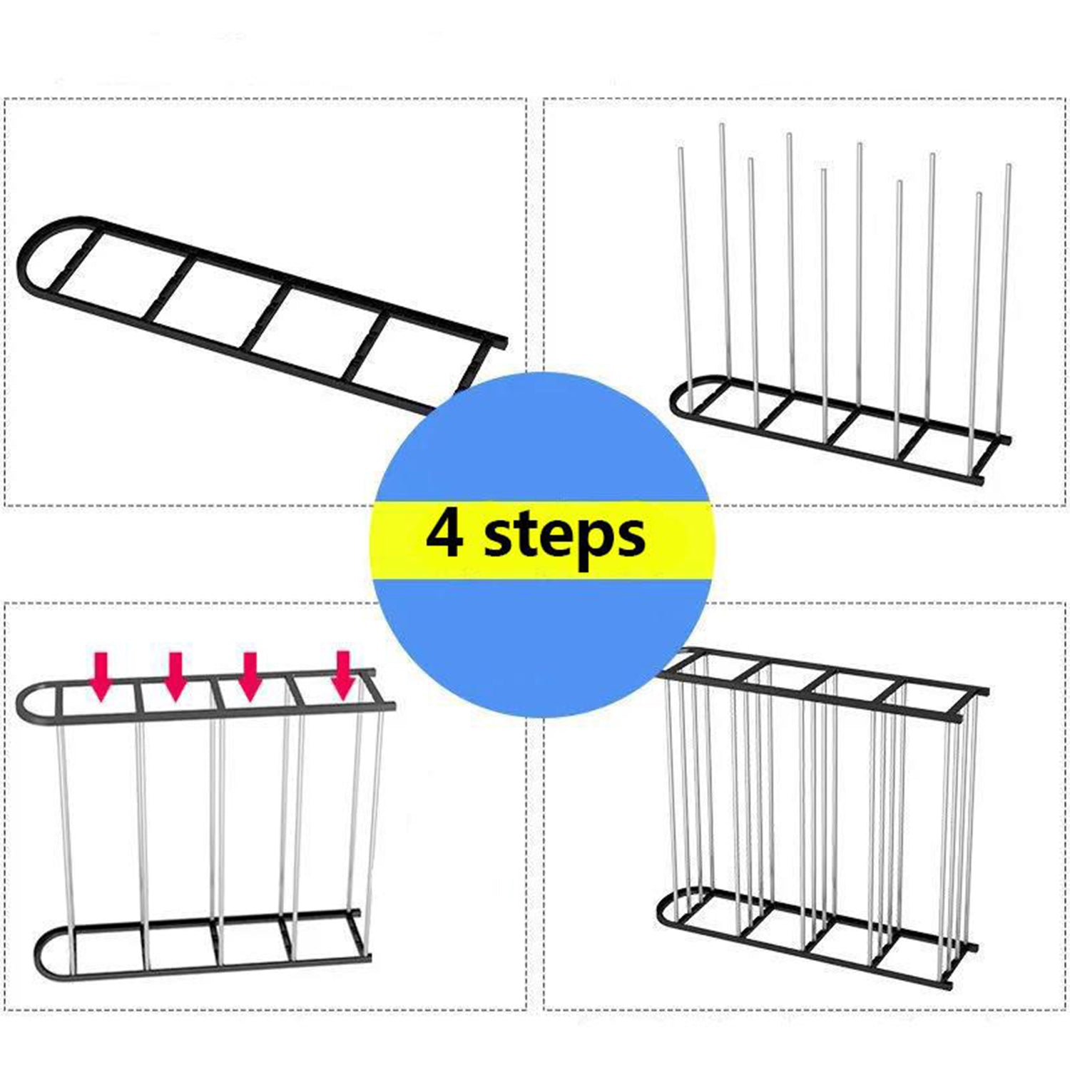 9106A Simple Shoe Rack Simple Practical Sufficient Capacity for Home , Chappal Stand DeoDap