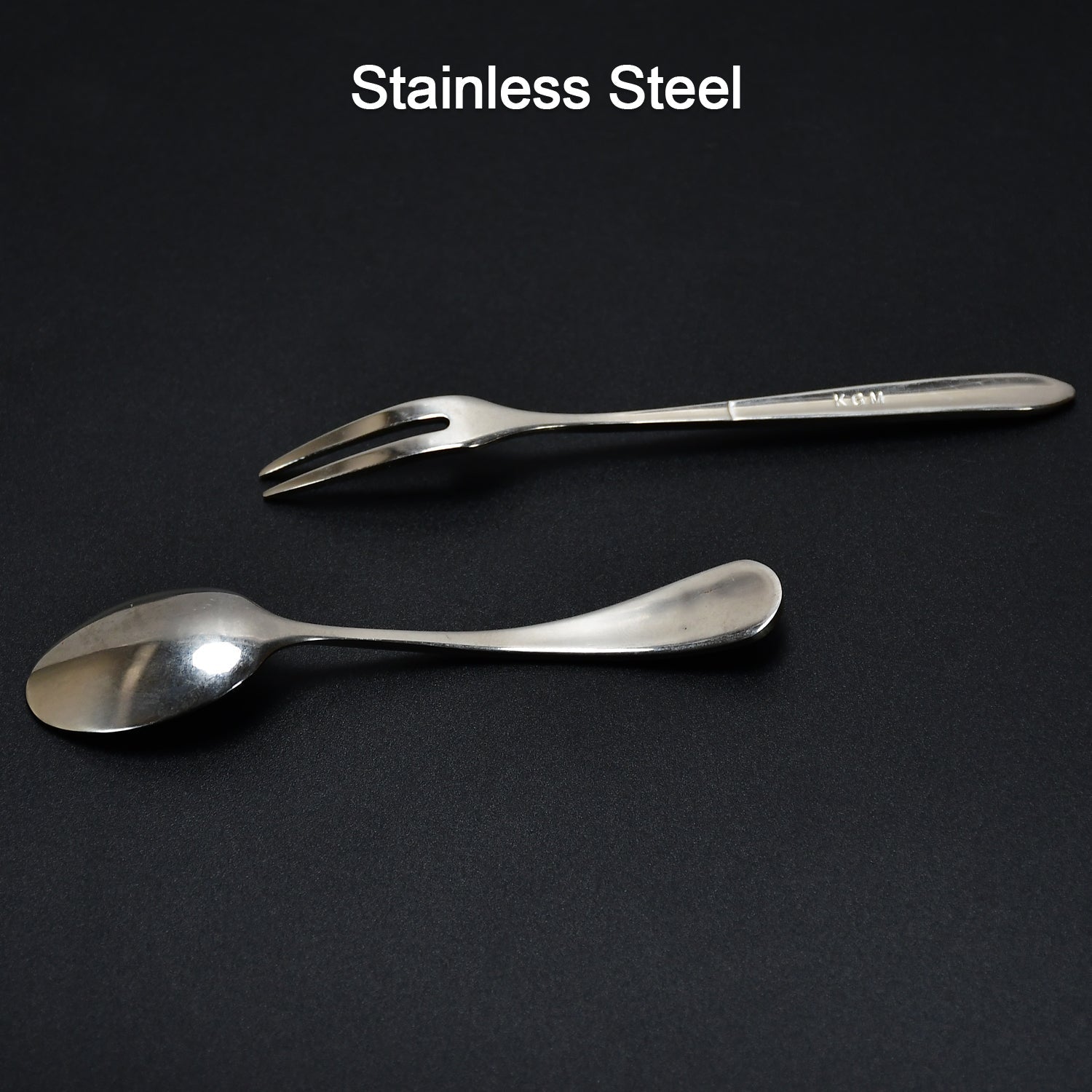 7071  Stainless Steel Table Spoon & Fork With Attractive Cover      ( 1 pcs ) DeoDap