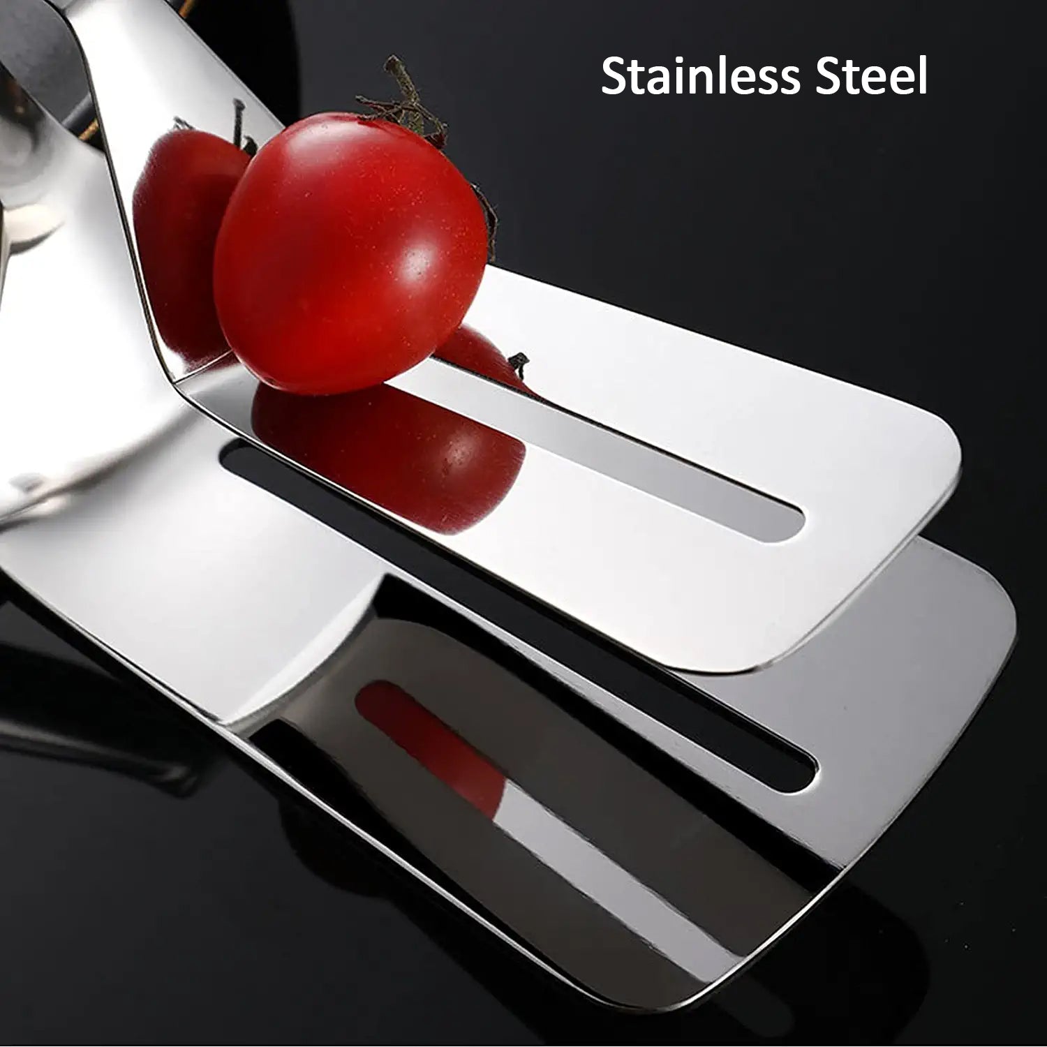 2918 Multifunction Cooking Serving Turner Frying Food Tong. Stainless Steel Steak Clip Clamp BBQ Kitchen Tong. DeoDap