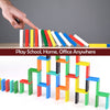 4439 120Pc Dominoes Blocks Set Multicolor Wooden Toy Building Indoor Game Toy. DeoDap