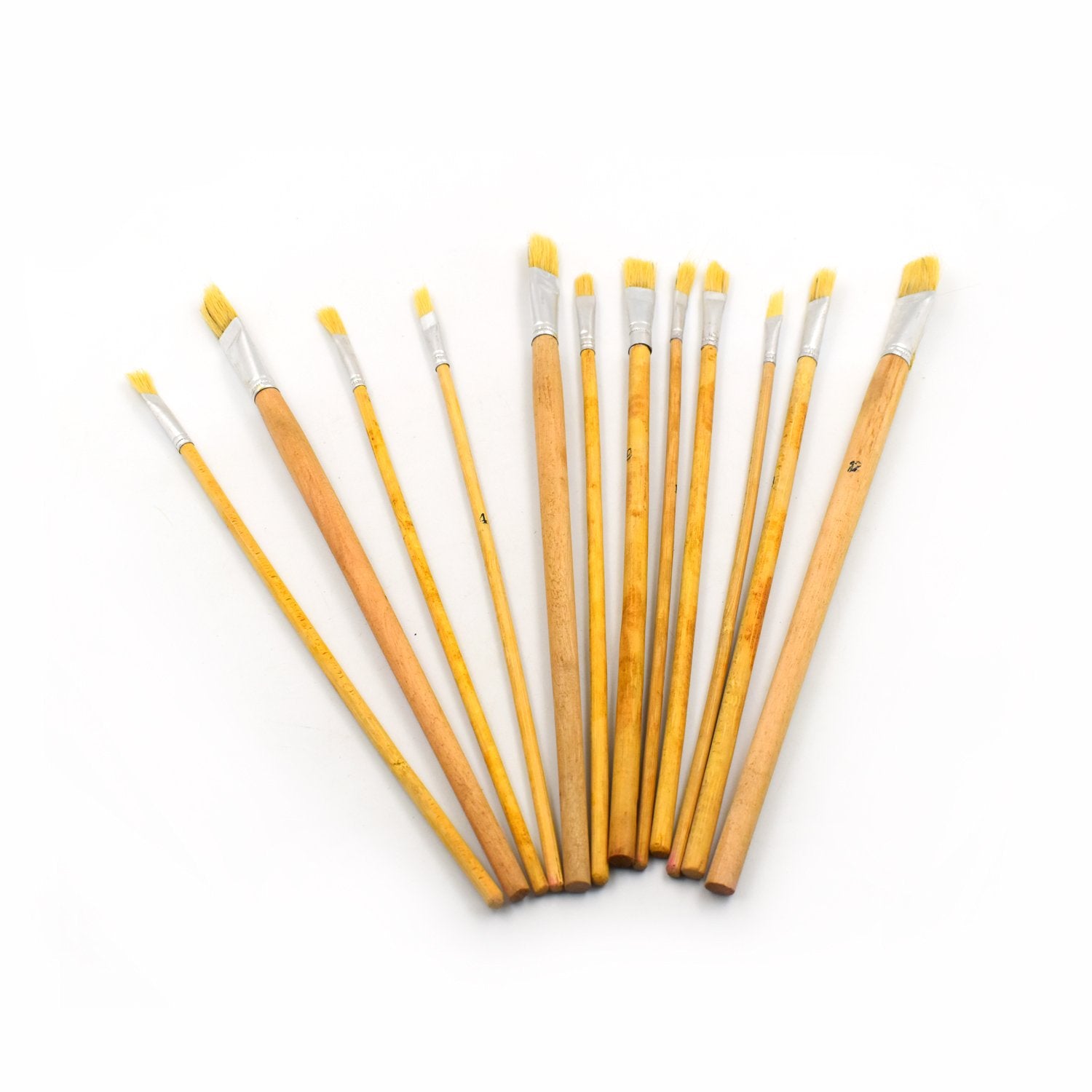 6048 Brown Art Brush Set for Artists (Pack of 12) DeoDap