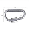 0440 Camping Equipment Aluminum Carabiner Hunting Survival Kit Lock Mountain Travel Accessories ( 1 pc ) DeoDap