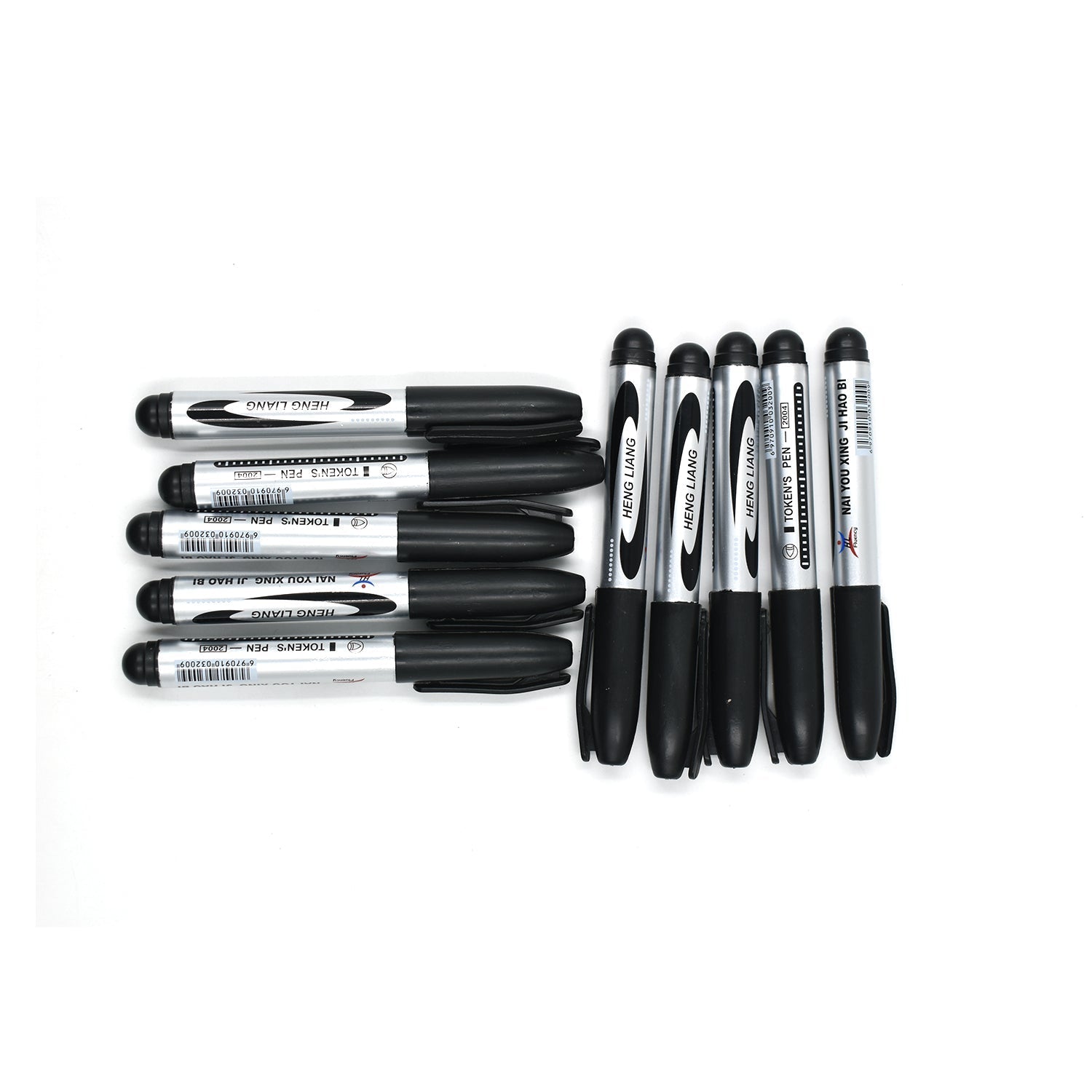 9018 10 Pc Black Marker used in all kinds of school, college and official places for studies and teaching among the students. DeoDap