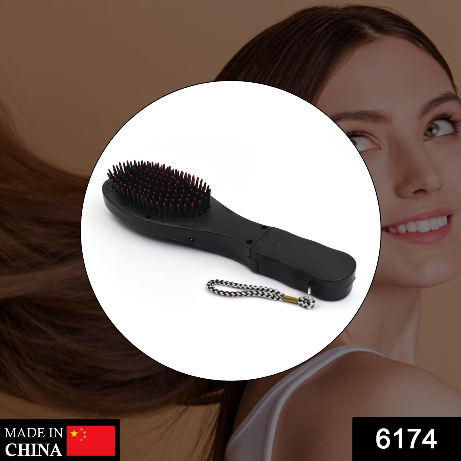 6174 Electric Vibrating Massager Comb Hair Brush Comb massager DeoDap