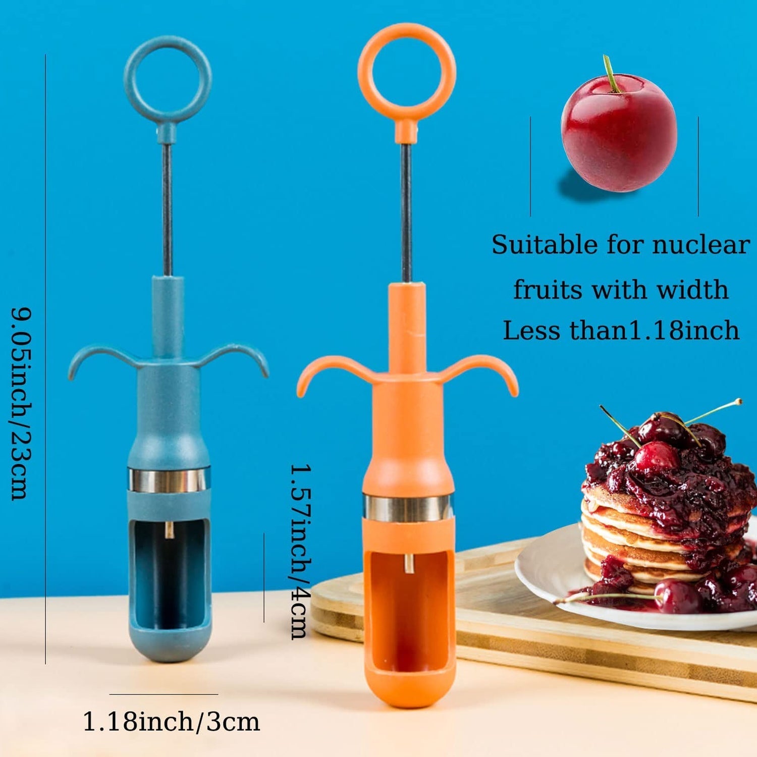 2508 Cherry Pitter Tool, One Hand Operation Cherry Corer Pitter Remover Tool Best, Cherry Pit Kitchen Tools for Cherries Jam Quick Removal Fruit Stones (1pc). DeoDap