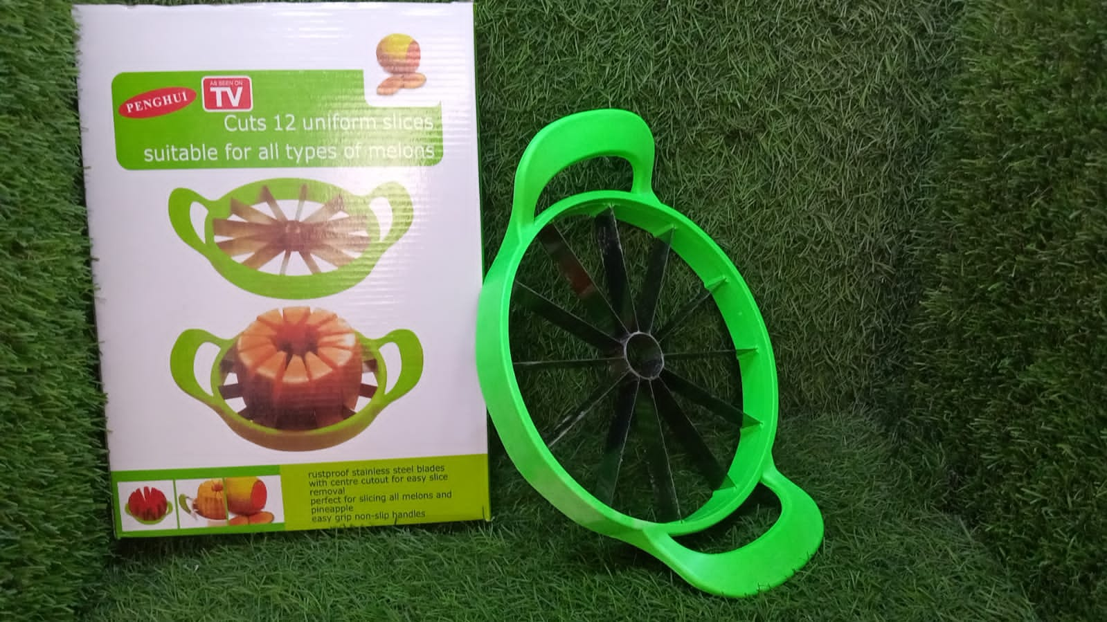 5357  Watermelon Slicer Cutter Steel Fruit Perfect Corer Slicer Kitchen Tools