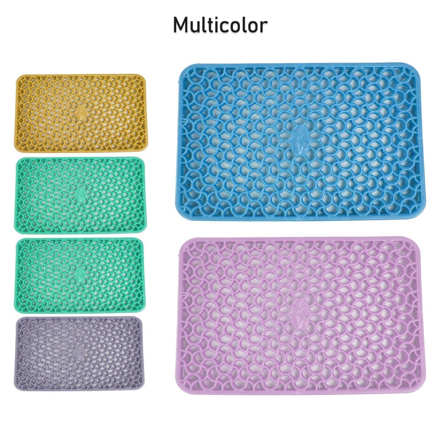 5237 Waterproof PVC Refrigerator Drawer Mats/ Multipurpose Mats/Fridge Mats Set of 6 Pcs DeoDap