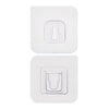 1746 ADHESIVE PLASTIC WALL HOOKS HEAVY DUTY HOOKS ( 1 Pair ) DeoDap