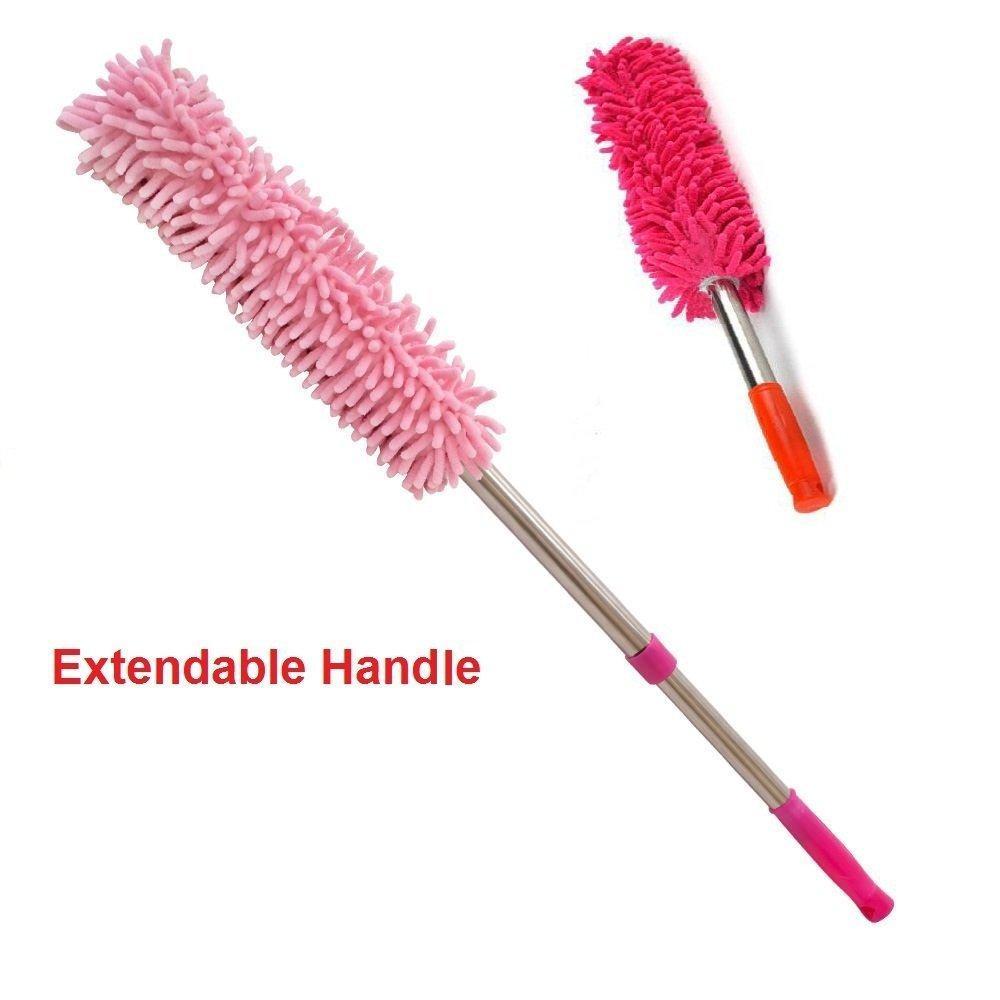 707 Multipurpose Microfiber Cleaning Duster With Extendable Telescopic Wall Hanging Handle DeoDap