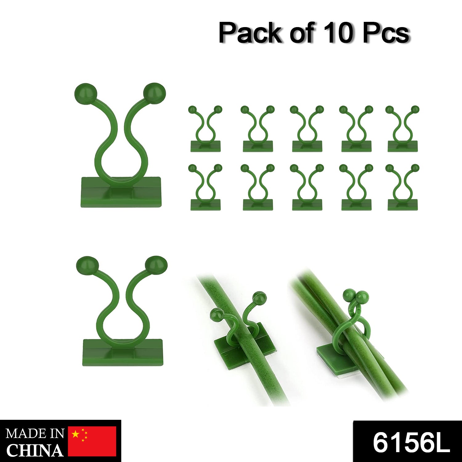 6156L Plant Climbing Wall Clips Self-Adhesive Money Plant Support Clips Vine Plant Climbing Fixing Clip DeoDap