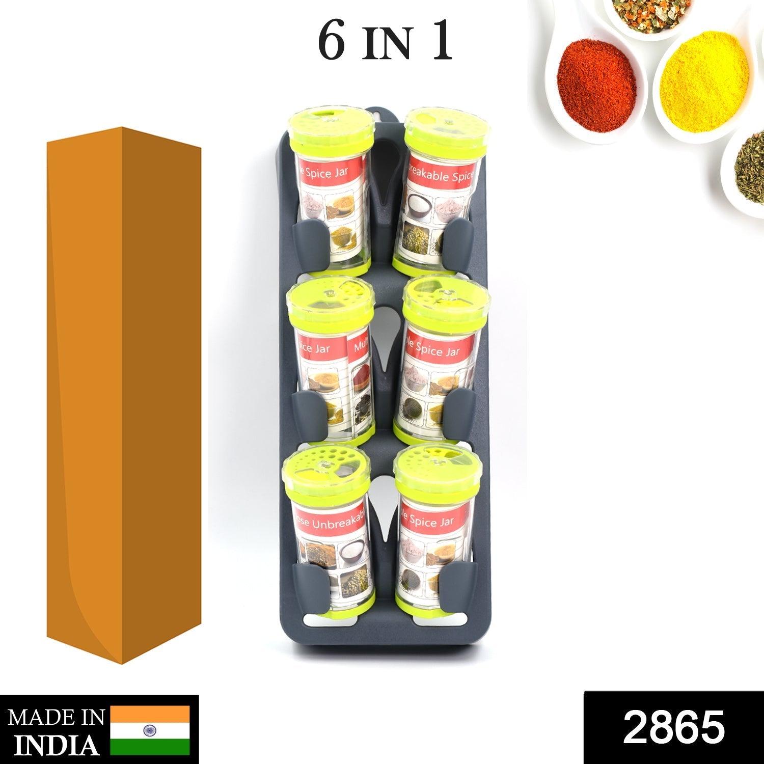 2865 Multipurpose Revolving Plastic Spice Rack DeoDap