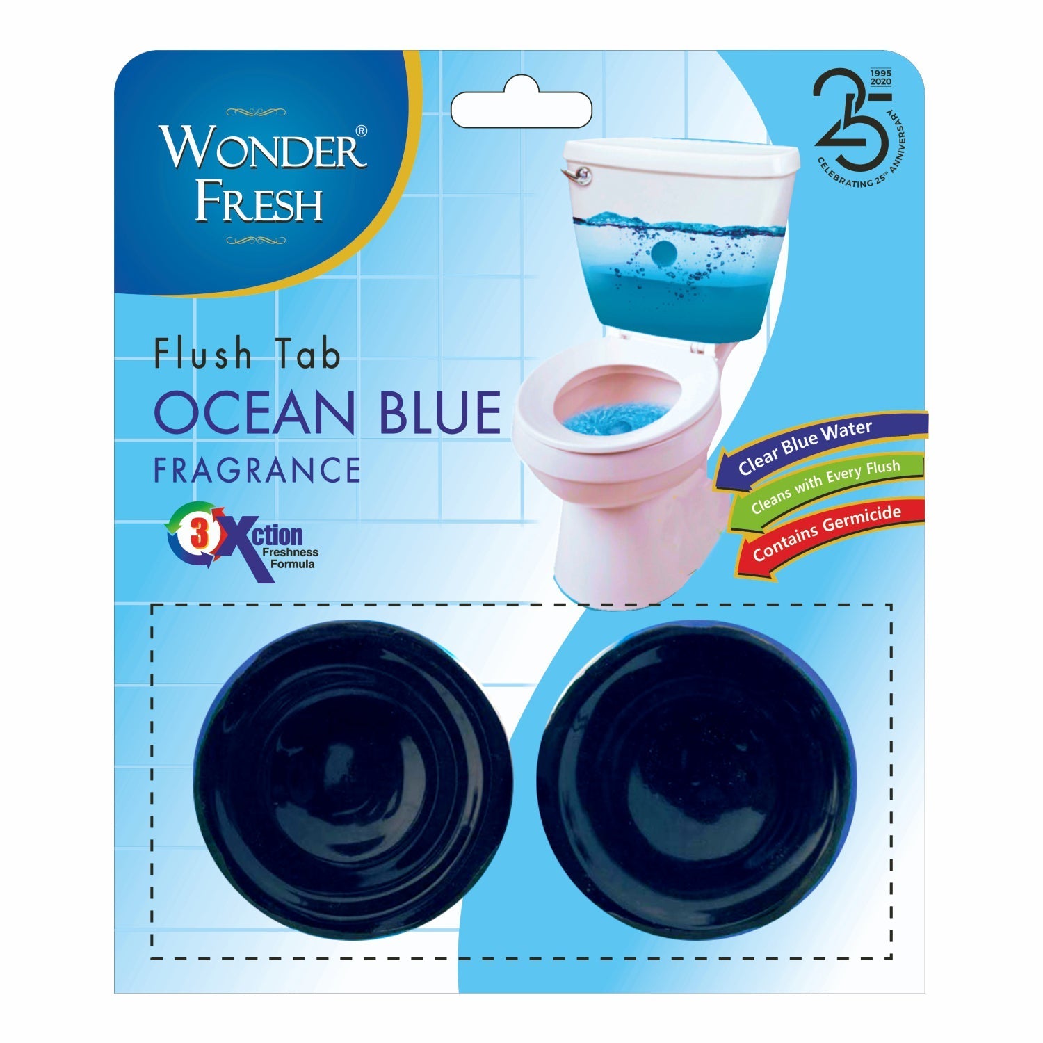 1326 Toilet Cleaner Flush Tab Ocean Blue 100 Gram DeoDap