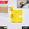 6496Y Multi-Purpose Wall Holder Stand for Charging Mobile Just Fit in Socket and Hang (Yellow) DeoDap