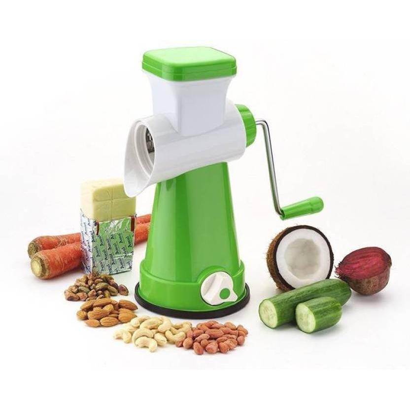 2319 Rotary Drum Vegetable Fruit Cutter & Vegetable Grater For Kitchen & Home Use 4 ( Blades ) DeoDap