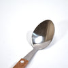 2709 STAINLESS STEEL WITH WOODEN HANDLE 1PC SPOON. SPOON FOR COFFEE, TEA, SUGAR, & SPICES. DeoDap