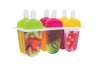 737 6 Pcs Multicolor Polypropylene Ice Mold, Kulfi Maker/Stick/Cream/Candy Color Assorted DeoDap