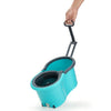 4941 Quick Spin Mop Plastic spin, Bucket Floor Cleaning, Easy Wheels & Big Bucket, Floor Cleaning Mop with Bucket DeoDap