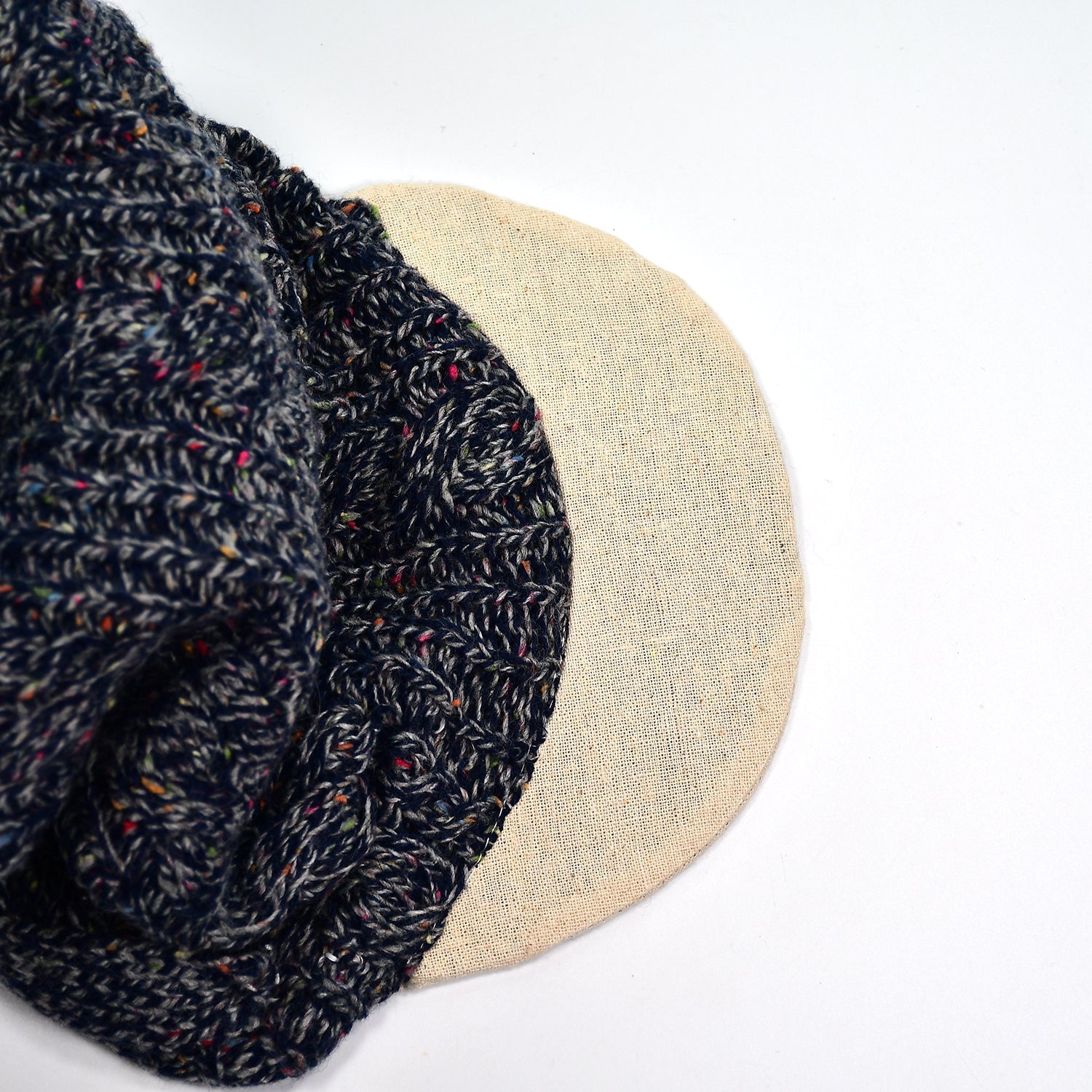 6345 Solid Texture Winter Woolen Beanie Caps DeoDap