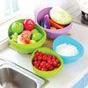 108 Kitchen Plastic big Rice Bowl Strainer Perfect Size for Storing and Straining DeoDap