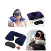 505 -3-in-1 Air Travel Kit with Pillow, Ear Buds & Eye Mask AAR HYPERMART PVT LTD WITH BZ LOGO